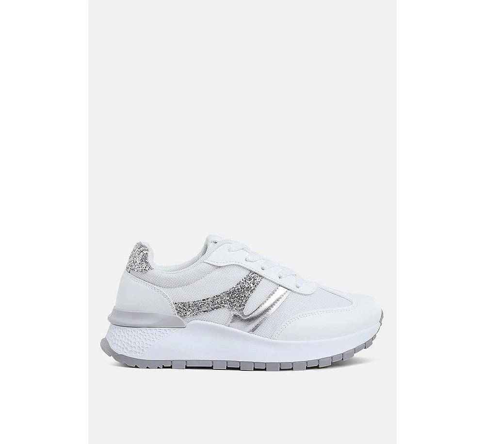 London Rag Tapers Glitter Detail Chunky Sneakers