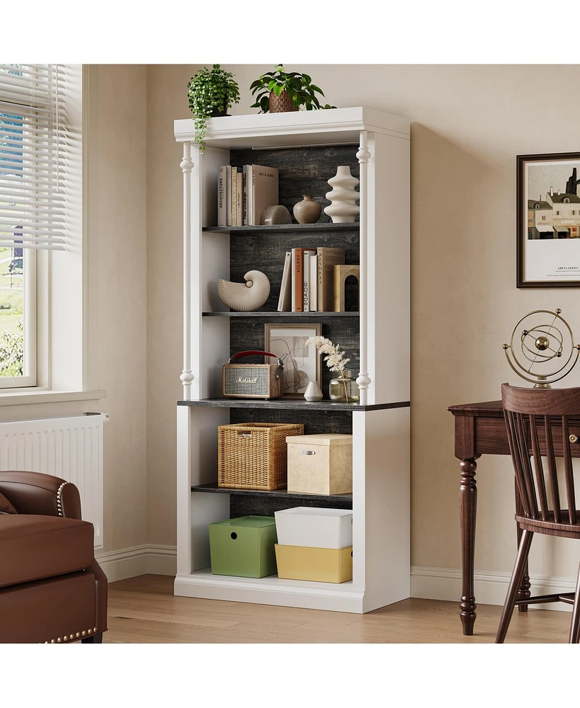 gaomon Tall Storage Bookcase with 5-Tier Open Shelves