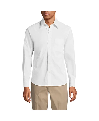 Lands' End Men's Long Sleeve Stretch Coolmax Shirt