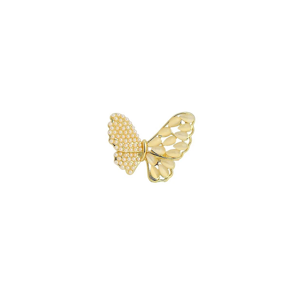 Sohi Women's The Butterfly Dreams Statement Ring