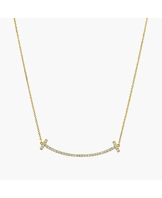 Sterling Silver 18k Gold Plated Daphne Necklace – Perfect Summer Gift, Minimalist Summer Jewelry