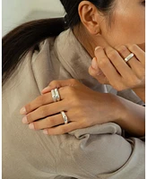 Sterling Silver Lenore Polished Band Ring Size 6 – Sleek Summer Ring, Minimalist Style, Everyday Elegance