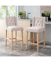 27" Wingback Bar Chairs Set of 2,Counter Stools for Kitchen Island or Home Bar-The Pop