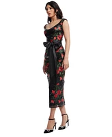 Dress the Population Women's Dottie Midi Dress