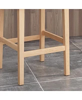 27" Wingback Bar Chairs Set of 2,Counter Stools for Kitchen Island or Home Bar-The Pop