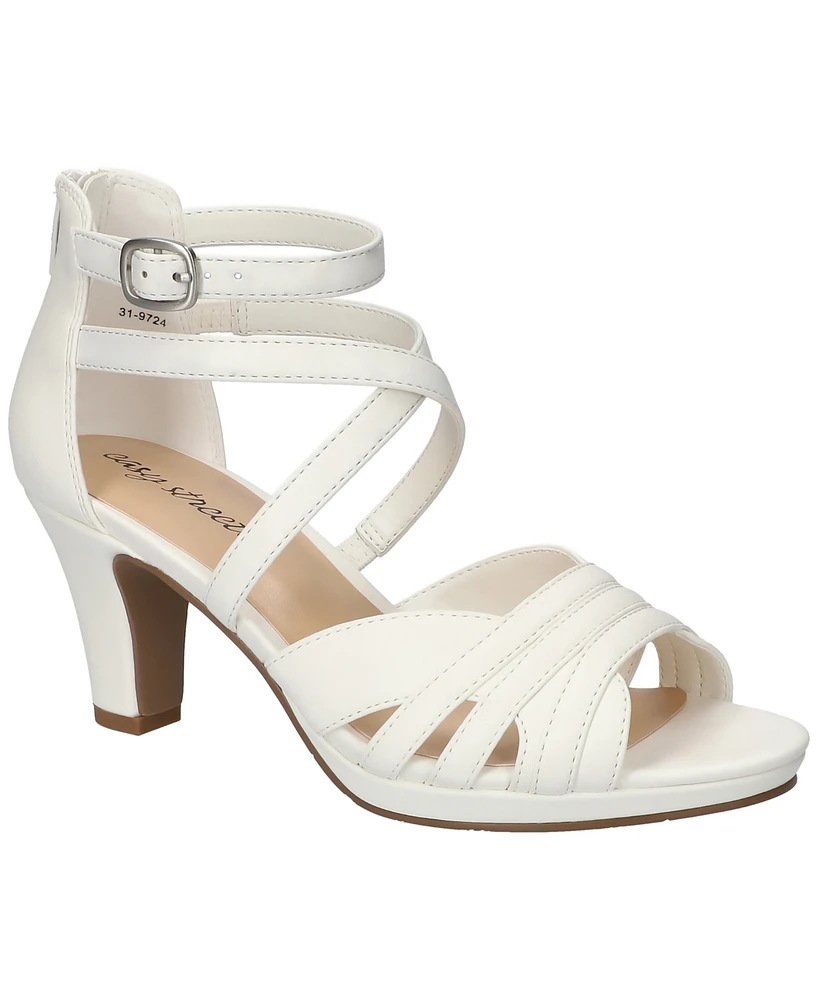 Easy Street Women's Crissa Buckle Dress Sandals