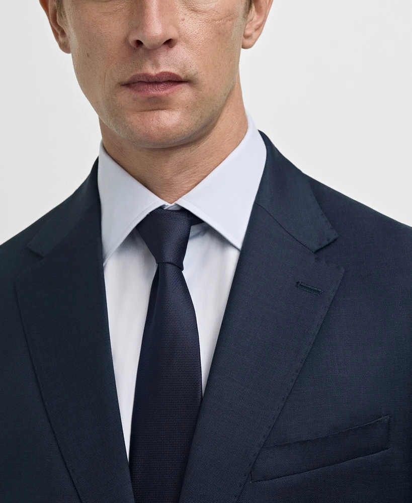 Mango Men's Virgin Wool Slim-Fit Suit Blazer