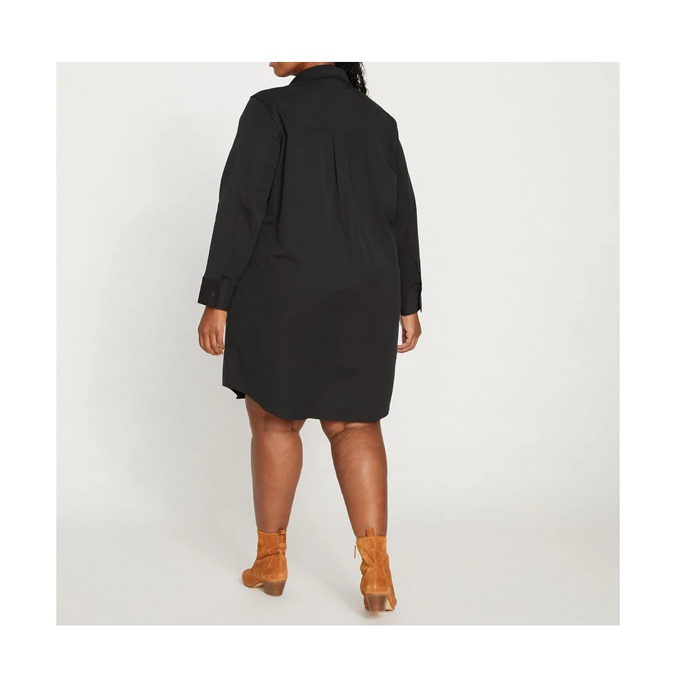 Universal Standard Women's Kelly Stretch Cotton Twill Shirtdress