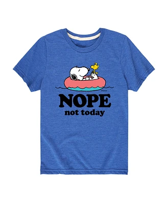Peanuts Big Boys Nope Not Today Graphic Tee