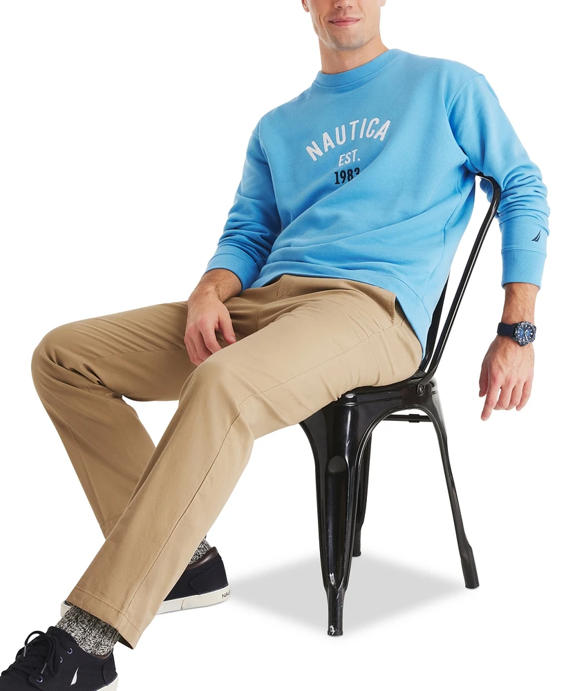 Nautica Men's Logo Crewneck Sweatshirt
