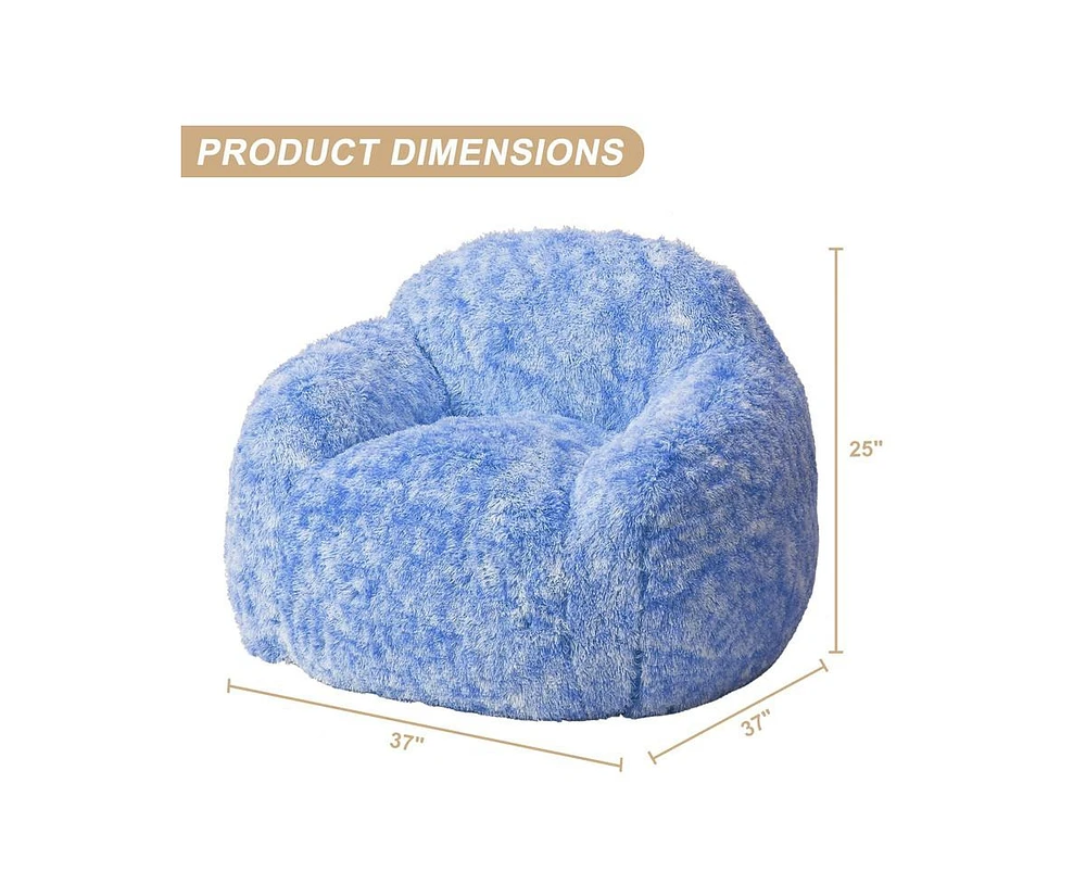 gaomon Bean Bag Chair, Faux Fur Kids Bean Bag Chair for Gaming Reading