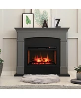 Sugift 26 Inch Infrared Electric Fireplace Insert with Remote Control