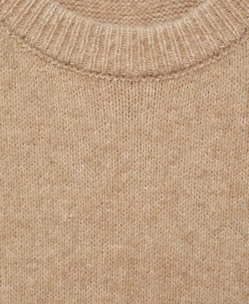Mango Women's Ribbed Finishes Knitted Dress