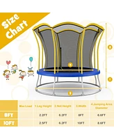10 Feet Unique Flower Shape Trampoline with Galvanized Steel Frame