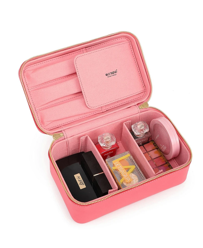 Clivia Travel Leather Beauty Box
