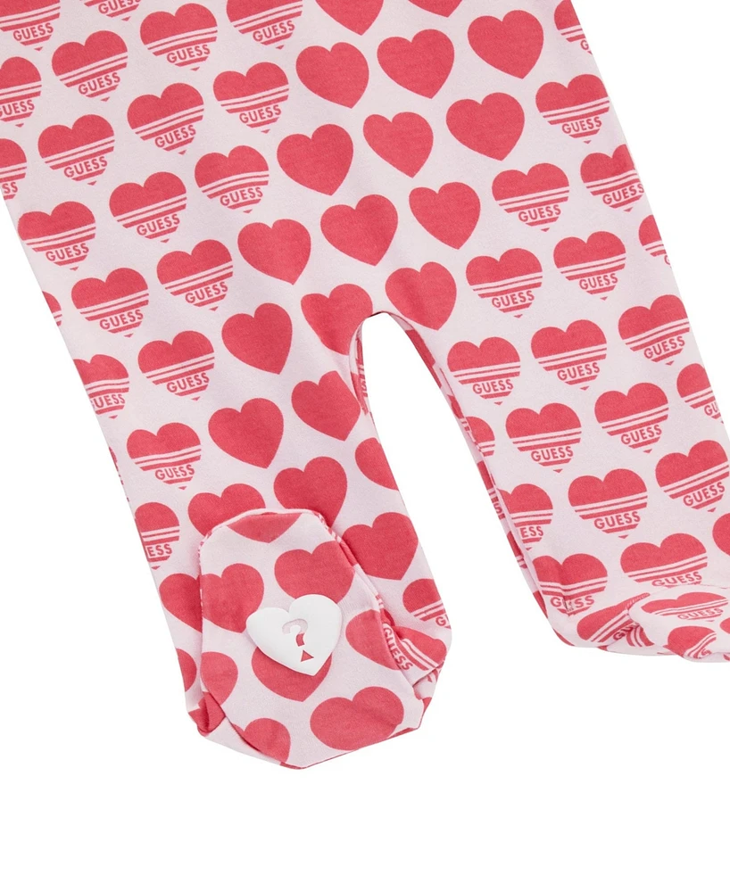 Guess Baby Girl Printed Long Sleeve Coverall