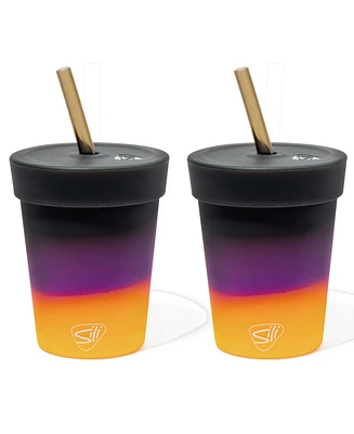 Kids Straw Tumblers 8oz: 2 pk - Sun Storm