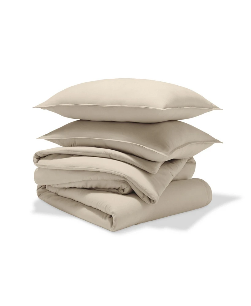 Bare Home Track Stitch Comforter Set