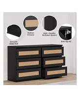 Rattan Dresser For Bedroom, Dresser For Bedroom