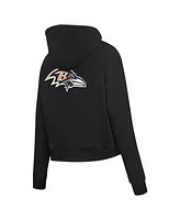 Pro Standard Women's Black Baltimore Ravens Split Logo Full-Zip Hoodie