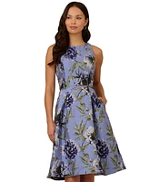 Adrianna Papell Women's Sleeveless Floral-Embroidered Dress