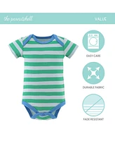 The Peanutshell Boy Truck Dino Bodysuits, 4-Pack