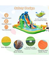 Inflatable Water Slide Giant Water Park for Kids Backyard Fun without Blower