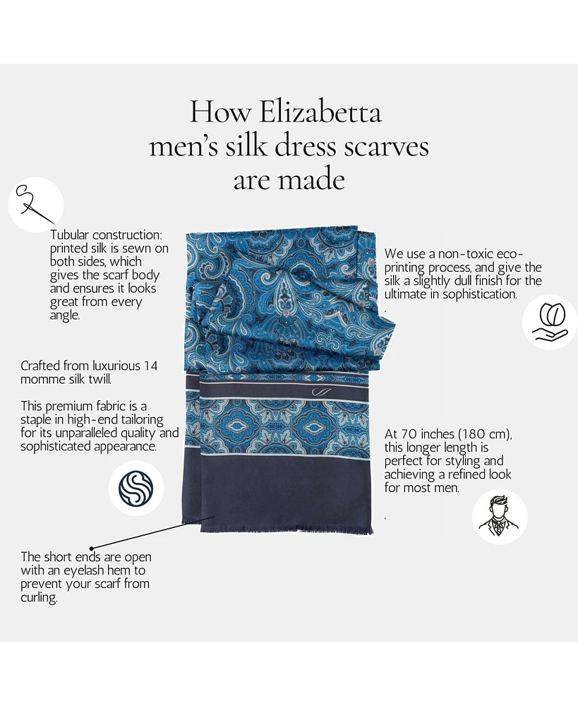 Botticelli - Slim Silk Scarf for Men