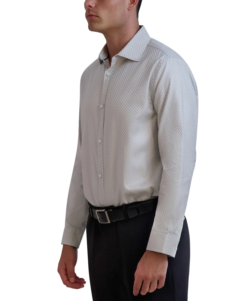 Karl Lagerfeld Paris Men's Slim-Fit Textured Dobby Dress Shirt