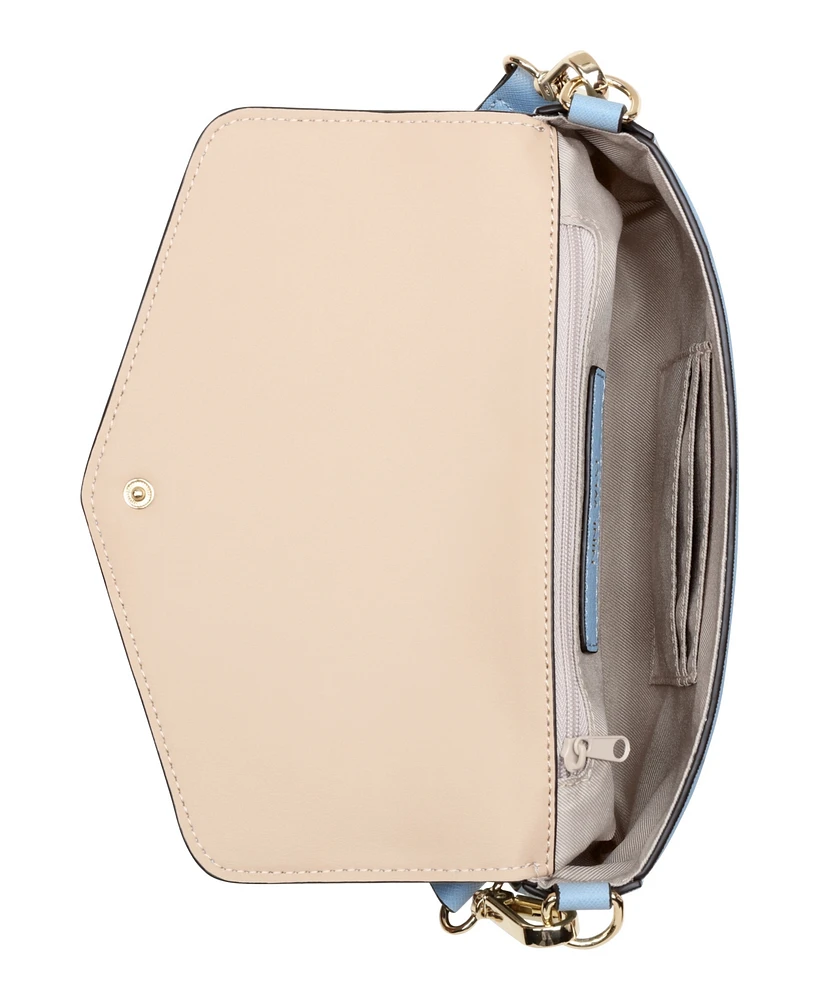Nine West Peaches Flap Crossbody Bag with card case