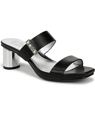 Naturalizer Women's Ida Square Open Toe Slide Dress Sandals
