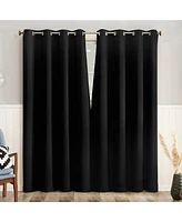 Brandon Magnetic Closure Room Darkening Grommet Curtain Panel Pair