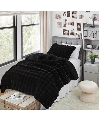 Snowball Chunky Bunny - Coma Inducer Oversized Comforter Set - Black,Twin Xl