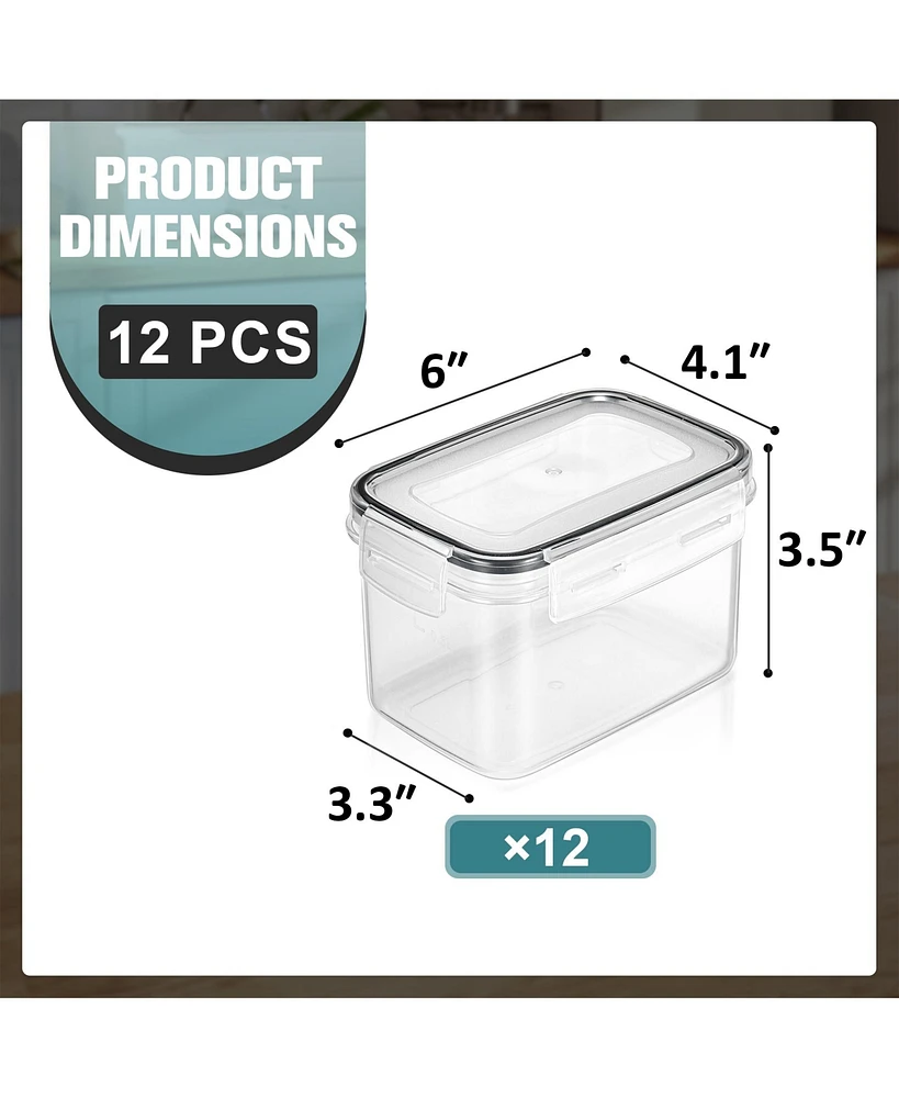 Sorbus Pack (0.8L/27.05 Oz) Airtight Food Storage Containers with Locking Lids