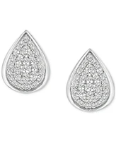 2-Pc. Set Diamond Teardrop Pendant Necklace & Earrings (1/2 ct. t.w.) in Sterling Silver, Exclusively at Macy's