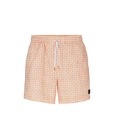 Boss by Hugo Boss Men's Micro-Print Quick-Drying Swim Shorts