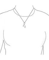 Bling Jewelry Abc Script Letter Alphabet Initial Pendant Necklace .925 Sterling Silver 18 Inch