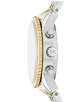 Michael Kors Women's Mini Bryant Chronograph Two-Tone Stainless Steel Watch, 35mm