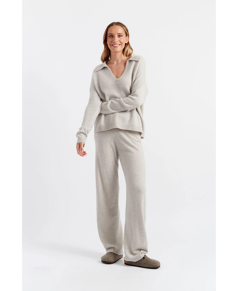 Chinti & Parker Women's Pure Cashmere Summer Collared Sweater