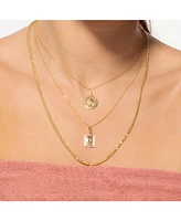 The Lovery Gold Moon Tag Necklace 14K Gold