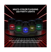 Pyle Portable Bluetooth Pa Speaker System - 800W 12 Inch Outdoor Speaker with Built-In Party Lights