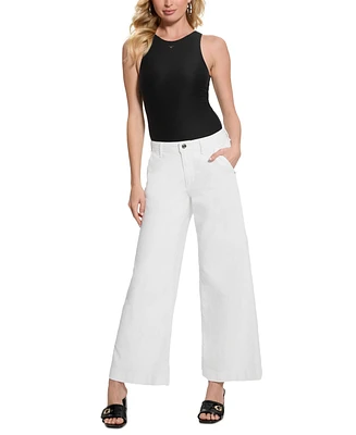 Guess Women's Zoya Wide-Leg Cropped Jeans