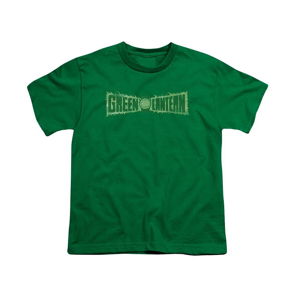 Green Lantern Boys Flame Logo Short Sleeve Tee / T-Shirt