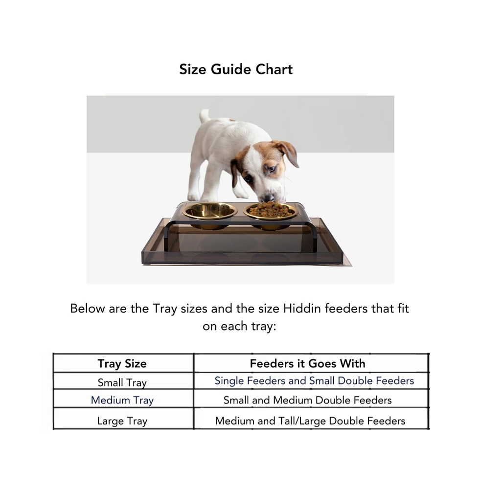 Hiddin Grey Overflow Feeder Tray