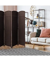 Sorbus 8 Panel Room Divider Panel, 6 ft. Tall Extra Wide Double Hinged Panels - Folding Privacy Screens