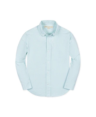 Hope & Henry Baby Boys Long Sleeve Seersucker Button Down Shirt