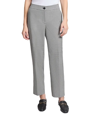 Jones New York Women's Straight-Leg Checked Pants
