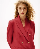 Tommy Hilfiger x Sofia Richie Grainge Women's Oversized Double-Breasted Collared Blazer