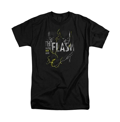 Dc Flash Mens Dc Comics Flash Bold Flash Short Sleeve Adult Tall Tee / T-Shirt