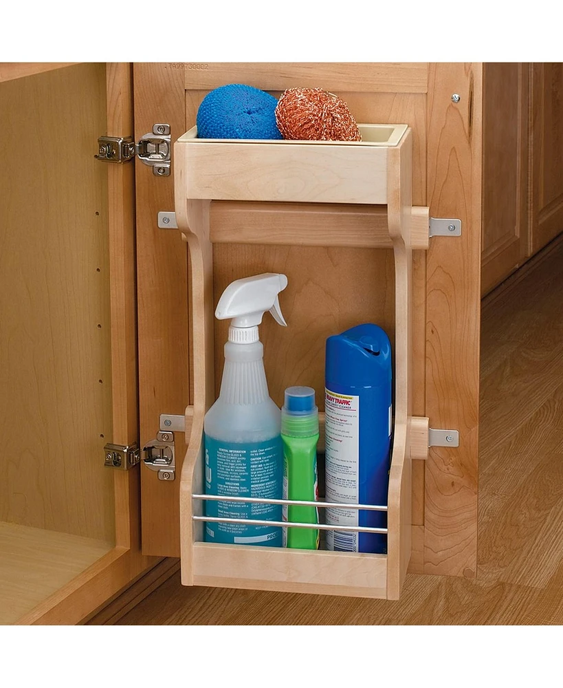 Rev-a-Shelf Door Mount Sink Base Cabinet Storage Organizer, Wood, 4SBSU-18
